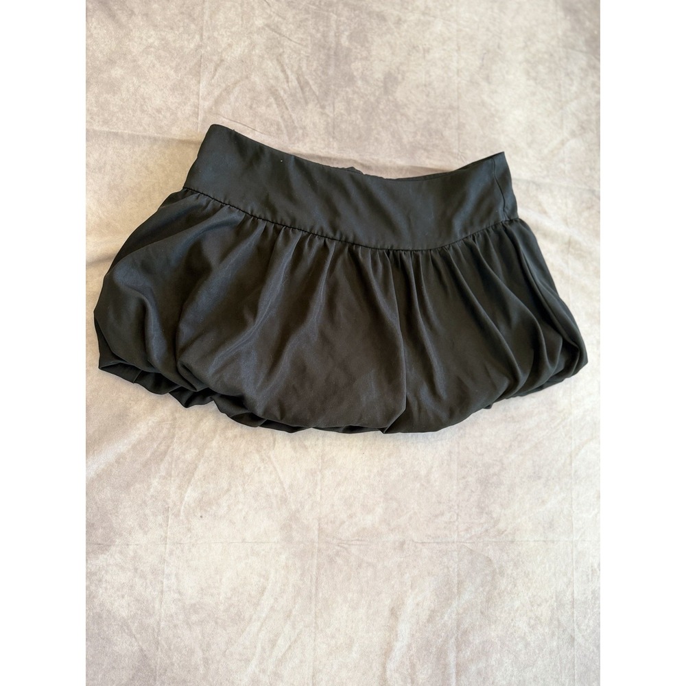 ROMWE Black Bubble Hem Skort Skirt Womens XL Balloon Mini Skirt Shorts